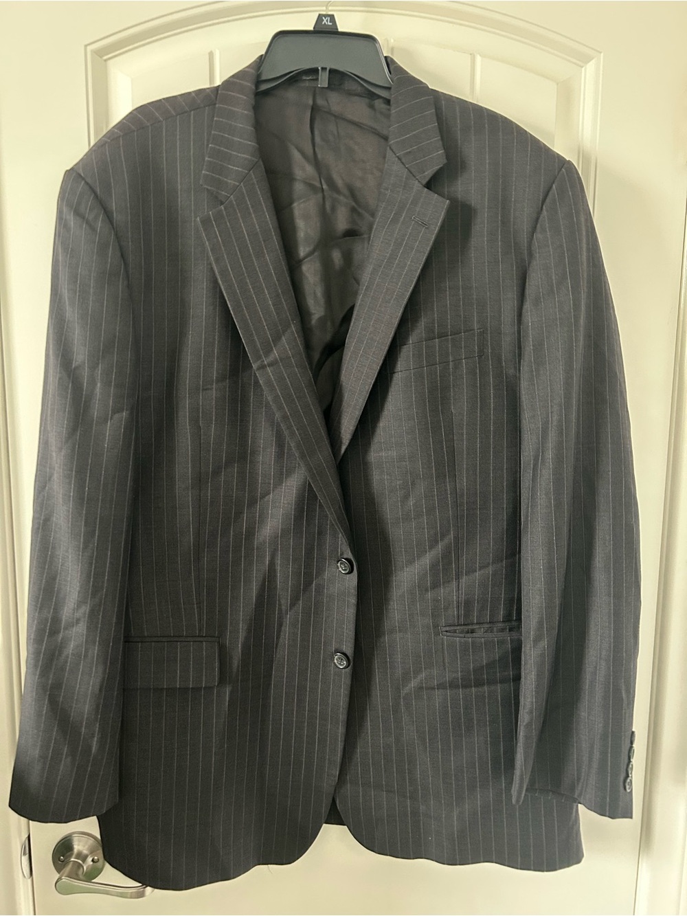Lauren Ralph Lauren Grey Pinstripe Wool Suit Jacket Men’s Size 48L